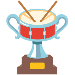 trophy and drum