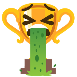 trophy and face vomiting