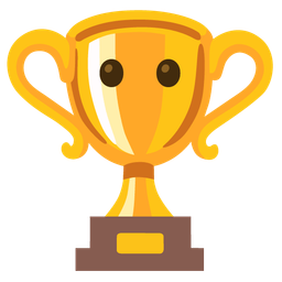 trophy and face without mouth