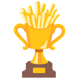 trophy and french fries