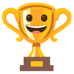 Trophy and Grinning face