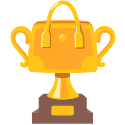 trophy and handbag