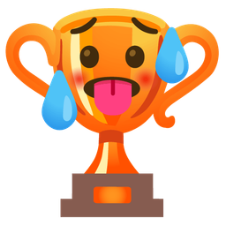trophy and hot face