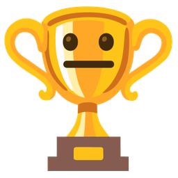 Trophy and Neutral face