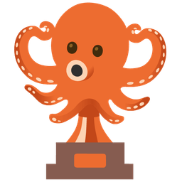 trophy and octopus