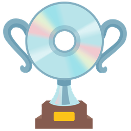 trophy and optical disk