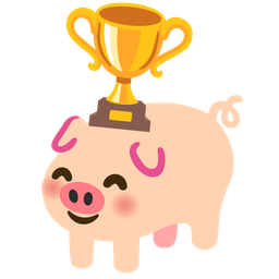 trophy and pig face