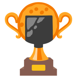 trophy and rice cracker