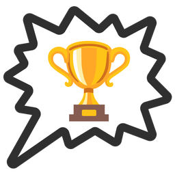 trophy and right anger bubble