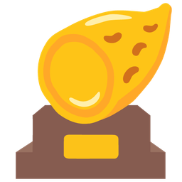 trophy and roasted sweet potato