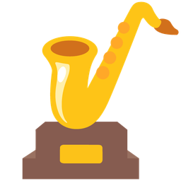 trophy and saxophone