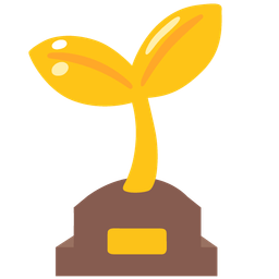 trophy and seedling