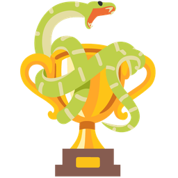 trophy and snake