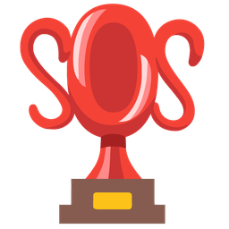 trophy and SOS button
