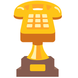 trophy and telephone