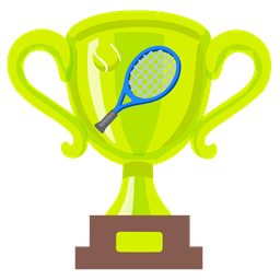 trophy and tennis