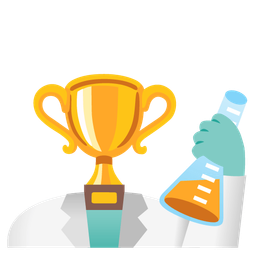 trophy and test tube