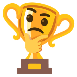 Trophy and Thinking face