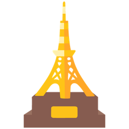 trophy and Tokyo tower