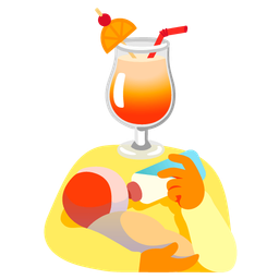 Tropical drink and Baby bottle