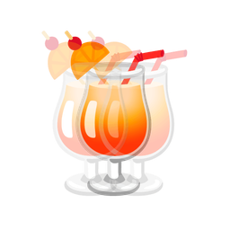 Tropical drink and Beating heart