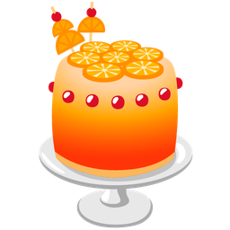 Tropical drink and Birthday cake