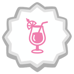 Tropical drink and Fish cake with swirl