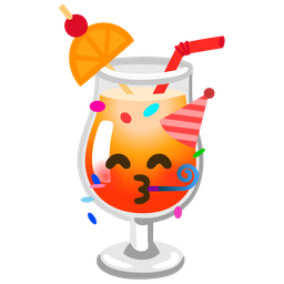 Tropical drink and Partying face