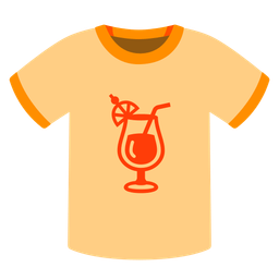Tropical drink and T-shirt