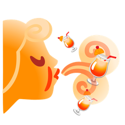 Tropical drink and Wind face