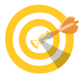 Trumpet and Bow and arrow