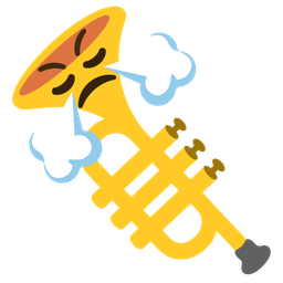 Trumpet and Face with steam from nose