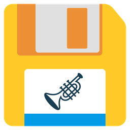 Trumpet and Floppy disk