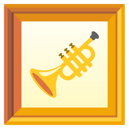 Trumpet and Framed picture
