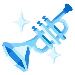 Trumpet and Gem stone