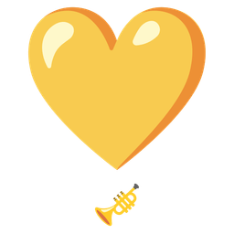 Trumpet and Heart exclamation