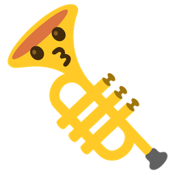 Trumpet and Kissing face
