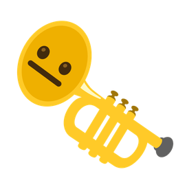 Trumpet and Neutral face