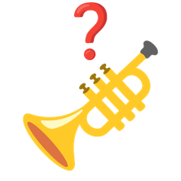 Trumpet and Red question mark