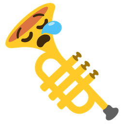 Trumpet and Sleepy face