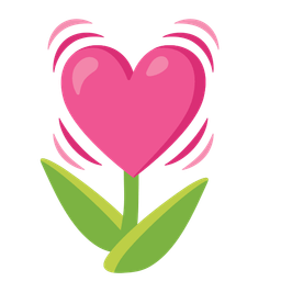 tulip and beating heart