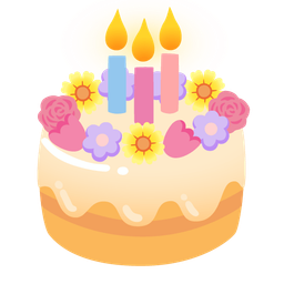 tulip and birthday cake