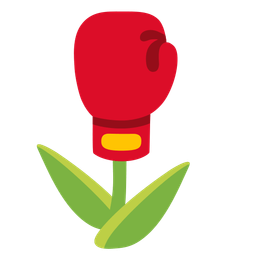 tulip and boxing glove