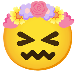 tulip and confounded face