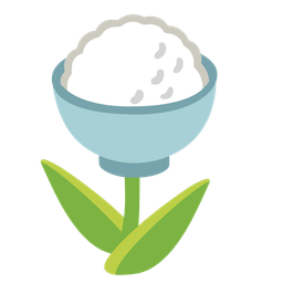 tulip and cooked rice