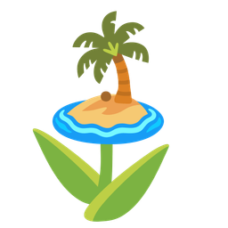 tulip and desert island