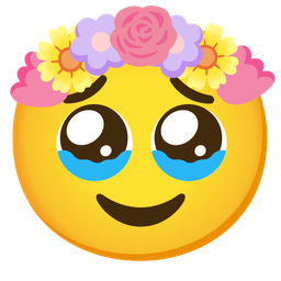 tulip and face holding back tears