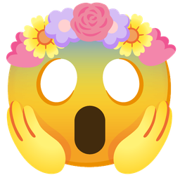 tulip and face screaming in fear