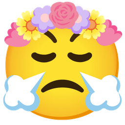 tulip and face with steam from nose