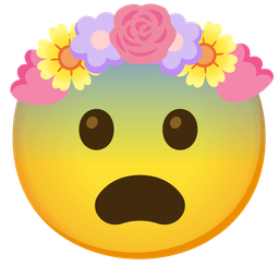 tulip and fearful face